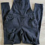 Almost Famous black denim overalls size 5 Photo 5