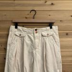 Pilcro  Anthropologie Size 29 (8) Pleated High Rise Wide Leg White Jeans Photo 1