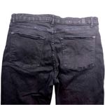 7 For All Mankind Womens Ankle Skinny Jeans Black Size 33 Denim Frayed Hem Photo 12