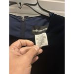 Sag Harbor  Size 16 Velvet Formal Dress Navy Blue Beaded Wedding Holiday Modest Photo 1