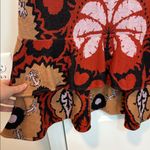 Johanna Ortiz Artful Dream Long Sleeve Square Neck Midi Dress Red Size M Photo 7