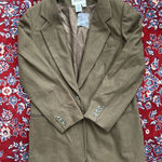 Eddie Bauer  Wool Blend Jacket Womens Medium Brown Lined Button Coat Vintage Photo 0