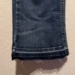 Charme Indigo Boot Cut Jeans Two Tone Raw Hem Distressed Embroidered Pockets 28 Blue Photo 6