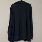 Ashley Stewart  22/24 plus size long sleeve black tunic high neck ruched sleeves Photo 3