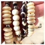 wood and bone elephant multi strand necklace Brown Photo 9