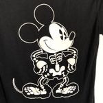Disney Black and White GLOW  Mickey Mouse Skeleton Halloween T-Shirt Size S Photo 1