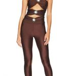 New! Ronny Kobo Delrey Catsuit Brown‎ Cut Out Strapless Sz XS $468 Brown Photo 0