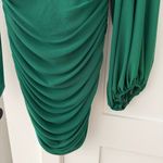 12th Tribe  Green Ruched Dress Photo 2