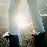 ZARA White Topstitched Low Heeled Sandals- EU 37 Photo 1