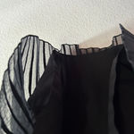 Club Monaco NEW Peplum Cami Chemise Tank Black Caviar Size Large Minimalist Photo 9