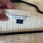 American Eagle  Crochet Cream Long Sleeve Crop Size Small Photo 3