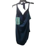 Penbrooke Womens Size L Striped One Piece Swimwear Dark Blue Size L Photo 5