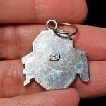 Ohio State Buckeyes Football Team Silver Tone Pendant 1" Photo 3