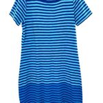 Tommy Bahama Juan the Line Blue Striped Short Sleeve T-shirt Dress Photo 0