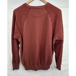 Aerie  Women's‎ Crewneck Raglan Terry Sweatshirt Red Orange Brick Cozy Photo 5