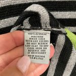 Eliza J  Green Black Gray Striped Long Sleeve Sweater Dress Womens Size Medium Photo 5