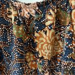 Madewell  Multicolor Off the Shoulder Silk Blouse in Sea Floral, Size Medium Photo 3