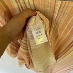 Como vintage PLUS SIZE  Pink and Cream Striped Blouse Photo 6