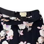 Kate Spade New York Black Floral Ruffle Hem Skirt Size 2 Photo 3