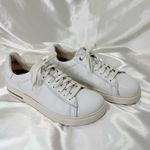 Birkenstock  Bend Sneaker Size 8/39 White Low Top Cork Leather Minimal Classic Photo 3