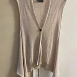 Wooden Ships  sweater cardigan beige one button lightweight Medium Photo 0