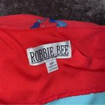 Robbie Bee  Women’s Layered Pink Red Blue Floral Dress Size Medium 8 Photo 6