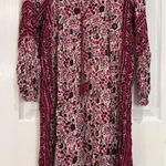 American Eagle  Outfitters Floral Print Tassel Tie Long Sleeve Dress‎ Photo 0