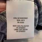 Adam Levine New w/ Flaws Chevron Body Hugging Midi Dress Woman’s Size Medium Black Multi Photo 13