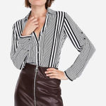 EXPRESS ✨2xHP✨Vegan Leather O-Ring Zip Front Mini Skirt✨ Photo 0