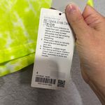 Lululemon  All Yours Crop Tank Tie Dye size 4 in highlighter yellow Photo 3