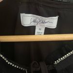 Libby Edelman black cold shoulder rhinestone dress Photo 6