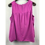Knox Rose Women’s 1X Purple Tank Blouse w/ Lace Details Photo 2
