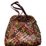 AmeriLeather Multicolor Woven Leather Backpack Purse with Coin Pouch Women’s Photo 0
