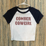 Wellfleet Beachcomber Cropped Comber Cowgirl Tee White Photo 0