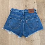 Levi's  Shorts Denim Cut Off Distressed 501's Size 23 Blue Photo 5
