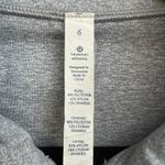 Lululemon  In Stride Jacket Gray Floral Full Zip Size 6 Logo Athletic Workout Photo 7