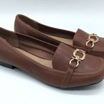Charter Club  Womens Alettee Loafers Flats Slip On Faux Leather Brown 8 Photo 0