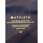 Athleta Ace Tennis Golf Skort Navy Blue Plus Size 2X Shorts Underneath Pleated Photo 3