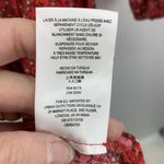 Free People Size XS Mini Dress Clara Floral Tie-waist Tunic In Red Floral V-Neck Photo 6