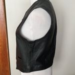 Oakwood Vintage Leather Zip Vest Black Size M Photo 2