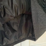 BCBGeneration  Black Quilted Silver Hardware Lined‎ Parka Hooded Size XS Jacket Photo 3