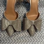 A New Day Silver Rhinestone Heels in Mid- Height Stiletto w/ Ankle Strap Photo 5