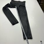 Spanx  Black Faux Leather Black Leggings Womens‎ Size Medium Petite Pull-On *FLAW Photo 9