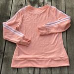 Adidas Peach Climalite 3-stripe Crewneck Sweatshirt Photo 2