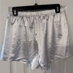 Sleek White Satin Button Photo 5