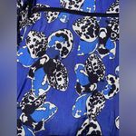 Anthropologie NWT  Dhruv Kapoor Long Sleeve Printed Babydoll Mini Dress Blue XL Photo 8