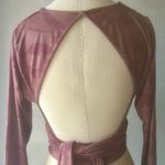 Urban Outfitters  Women's M Brown Floral V-Neck Blouse Long Sleeve Photo 4