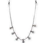 Yoni Z Silver Tone Cubic Zirconia Flower Shaker 21.5” Adjustable Necklace USA Photo 5