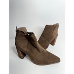 Vince Camuto  Ankle Boots Size 9.5 Brown Back Zip Squared Block Heel Photo 4