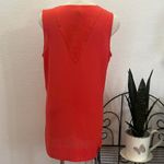 NYDJ ‎ Sleeveless Pleat Back Orange Blouse size M Photo 2
